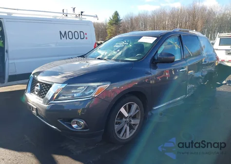 2014 Nissan Pathfinder Platinum z USA, uszkodzony, nr VIN 5N1AR2MM6EC724425